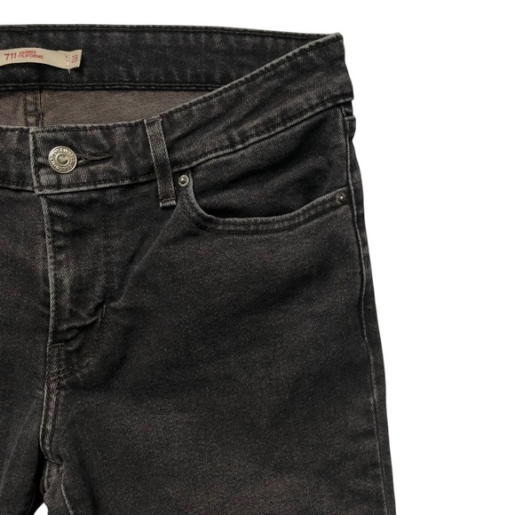 Levi’s 711 Skinny Size 28 Charcoal Color Jeans - Picture 6 of 14